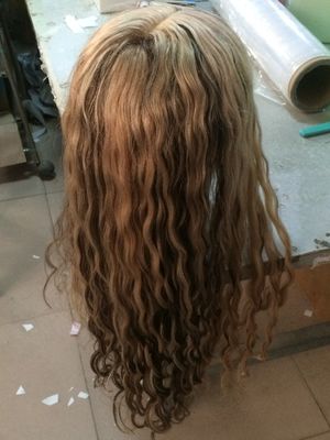 Buy Full Lace Cap Womens Toupee Medium Brown Hair Toupee For Ladies online manufacture