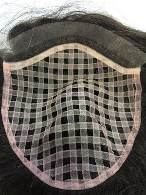 Buy Personalized Mens Real Hair Toupee Mens Custom Hair Replacement online manufacture
