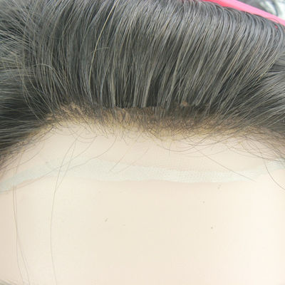 Buy Natural Hairline Human Hair Replacement 8x10 Toupee Hair System online manufacture