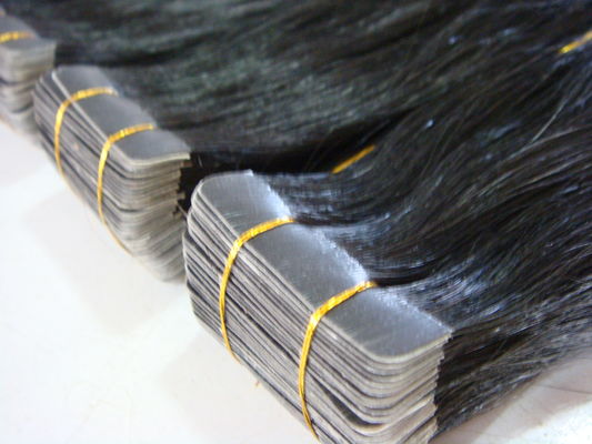 Buy 12 Pieces Black Hair Extensions 100G 14 Inch Tape In Hair Extensions online manufacture