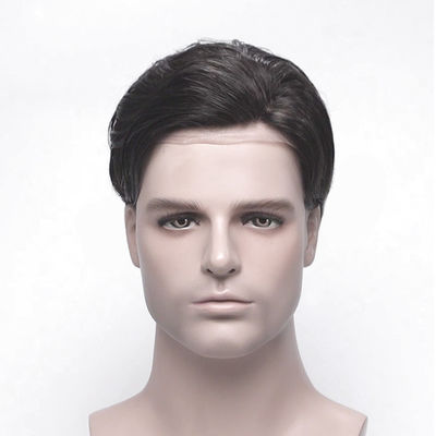 Buy Synthetic Fibers Human Hair Toupee System in Natural Black Hair Color Designed for Comfortable and Durable Hair Solutions online manufacture