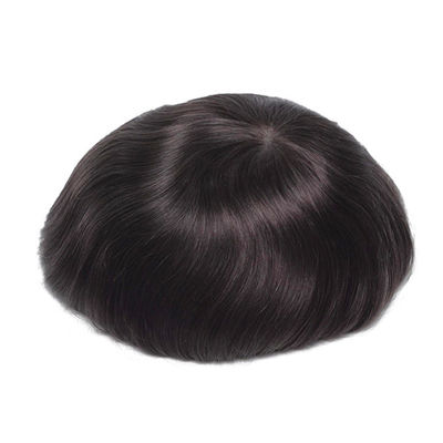 acheter Système de coiffure à la peau mince brune moyenne 6x8 Densité légère Toupee pour homme fabrication en ligne
