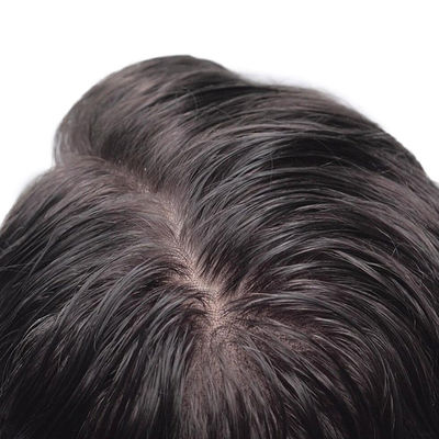 Buy Straight 4 Inches Stock Hair System 7x9 Natural Black Mens Hair Replacement online manufacture