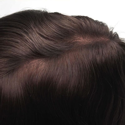 Buy Medium Brown French Lace Stock Hair System 9x11 Heavy Density Hair Replacement online manufacture