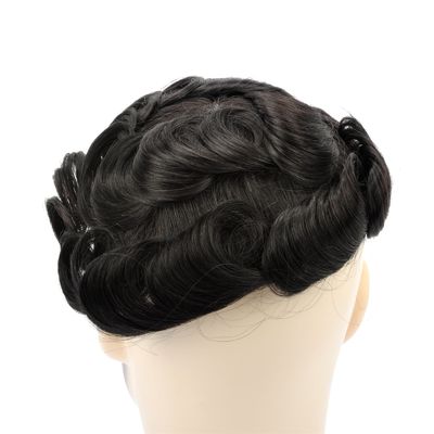 Buy Dark Brown 6 Inches Stock Hair System Lace Hair Replacement For Men online manufacture