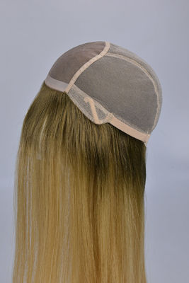 Buy Medium Brown Lace Ladies Wigs Natural Hairline Real Hair Pieces online manufacture