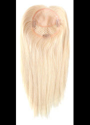 Buy Blonde Straight Machine Made Human Hair Wig Middle Part Real Hair Wigs For Women online manufacture