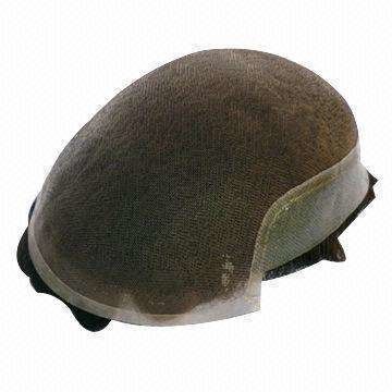 Good price Heavy Density Custom Hair System Male Black Toupee Hair Piece online