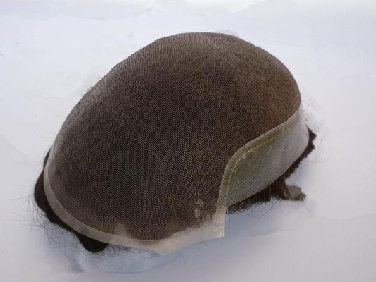 Un buon prezzo. Sistema di capelli personalizzato per dimensioni Metodo di fissaggio adesivo Toupee da uomo in linea