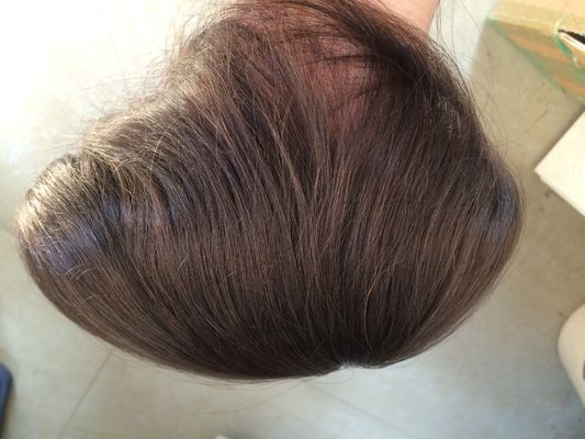 Good price Medium Brown Mens Lace Hair System 6-12 Inches Mens Toupee Hair online