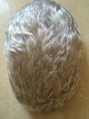 Good price Gray Human Hair Mens Toupee Hair System For Men Customizable online