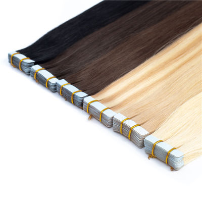 Good price 18 Inch Human Hair Extensions Blonde Reusable Real Hair Clip In Extensions online