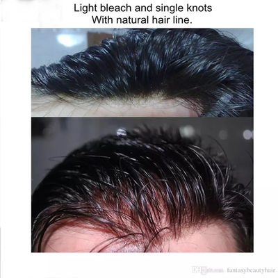 Good price Adhesive Attachment Custom Hair System Lace or PU Base Material online