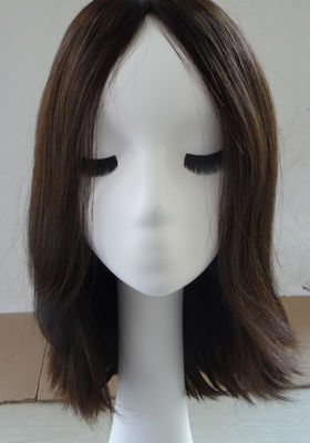 Good price Adjustable Straps Human Hair Wig Ladies Wigs 130% Density Black online