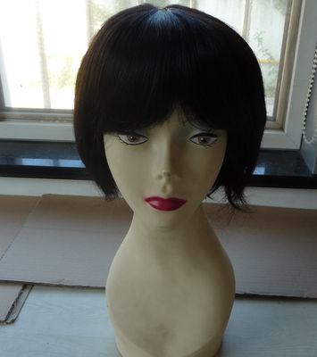 Good price Average Cap Ladies Wigs Medium Brown Stock Wigs 110% Density online