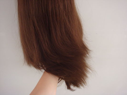 Good price Soft No Tangle Human Hair Wig Ladies Real Hair Wigs With Brown Lace online