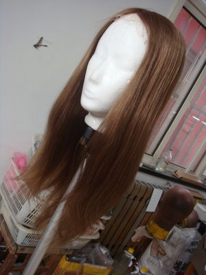 Good price Human Lace Front Wigs Medium Brown 100 Human Hair Wigs For Ladies online