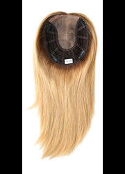 Un buen precio. Topper de cabello humano rubio de 12