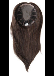 Good price Natural Black Human Hair Topper Customizable 5x5 Inches Real Hair Toppers online